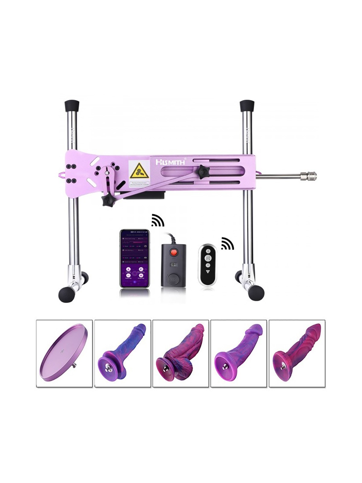Hismith Colorful Powerful and Quiet Sex Machine, 4 Colors Optional